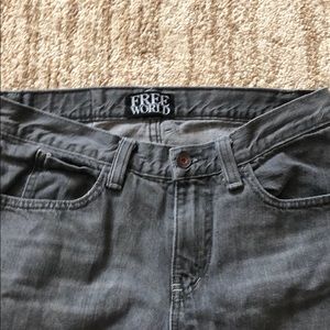 Men's Gray washed jeans